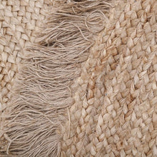 Afbeelding in Gallery-weergave laden, Jute vloerkleed met franjes