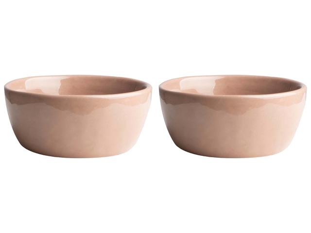 Set 2 roze schaaltjes