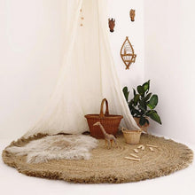 Afbeelding in Gallery-weergave laden, Jute vloerkleed met franjes

