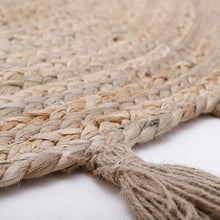 Afbeelding in Gallery-weergave laden, Jute vloerkleed met kwastjes
