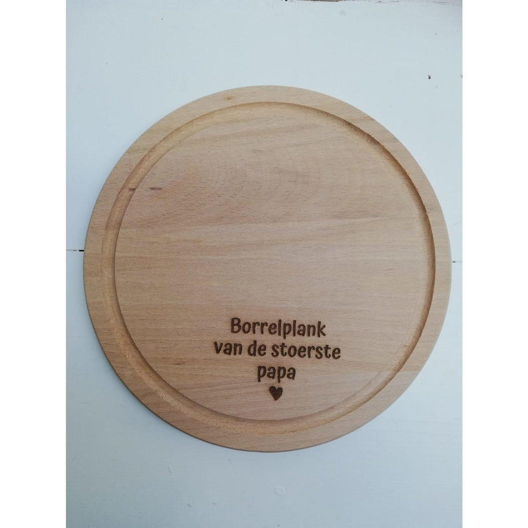 Borrelplank voor papa